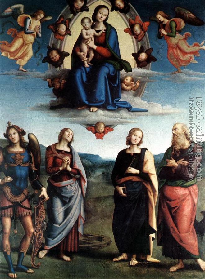 Pietro Perugino : Madonna in Glory with the Child and Saints